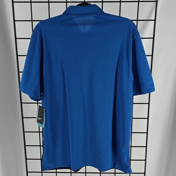 Nike Golf Men's Two-Tone Blue and Black Polo NEW Size M Dri-Fit - Picture 7 of 7